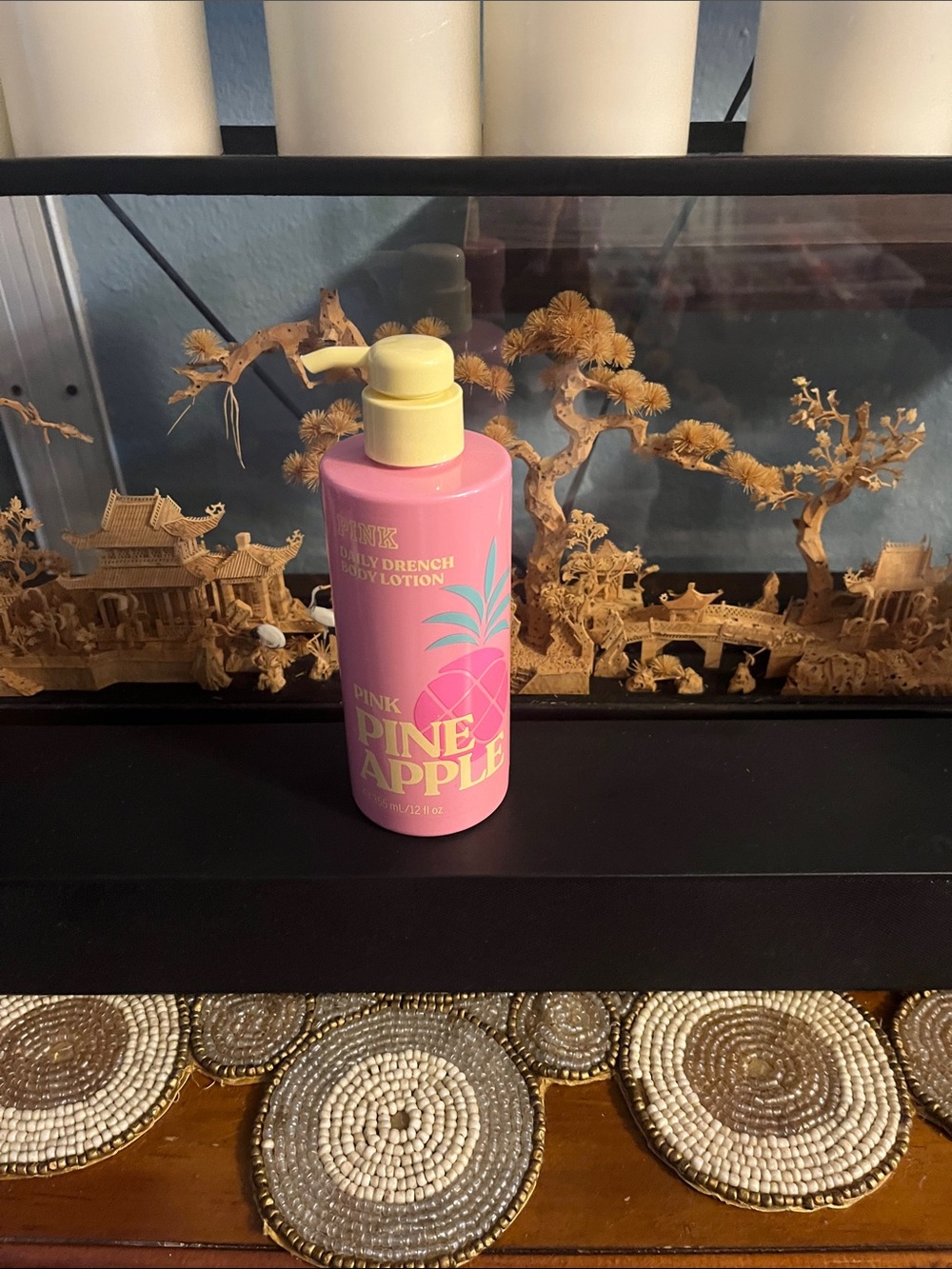PINK Victoria's Secret Pineapple Moisturizing Body Lotion — Pink, Yellow
